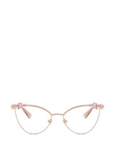 Swarovski Cat-eye Crystal-embellished Glasses In 핑크