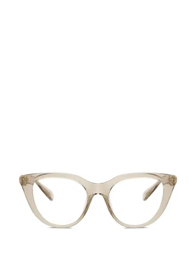 Swarovski Cat-eye Crystal-embellished Glasses In Neutral