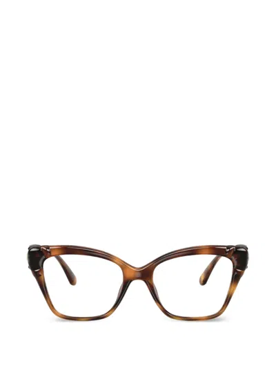 Swarovski Cat-eye Glasses In Brown