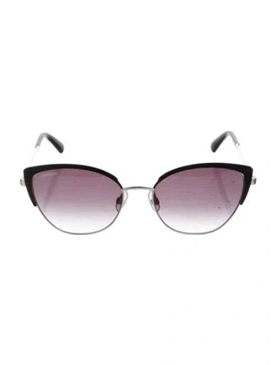 Pre-owned Swarovski Cat-eye Gradient Sunglasses In Multi