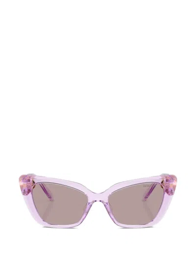 Swarovski Cat-eye Sunglasses In Purple