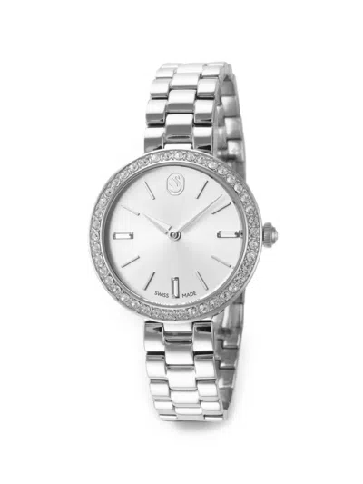 Swarovski Cetra Crystal-embellished 30mm Watch In Red