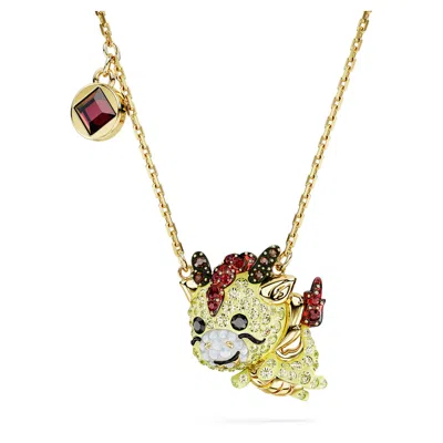 Swarovski Chinese Zodiac Pendant In Gold