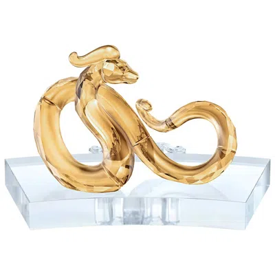 Swarovski Chinese Zodiac Snake Women's Figurine In Gold