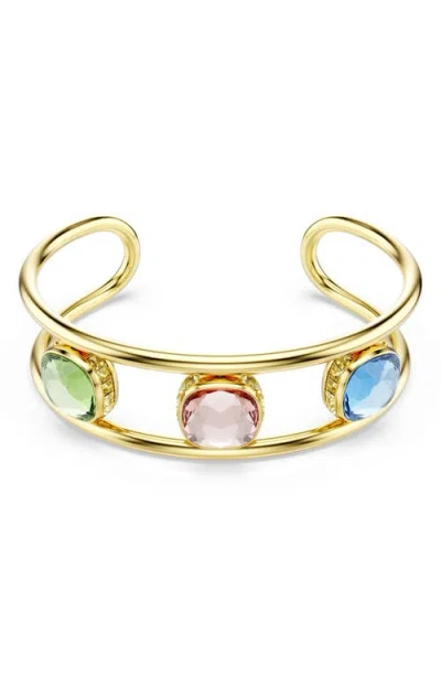 Swarovski Chroma Crystal Cuff Bracelet In Multi