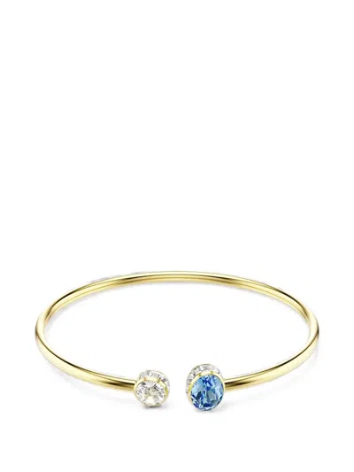 Swarovski Chroma Crystal Flex Bangle Bracelet In Gold