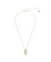 Swarovski Chroma Cushion Cut Multicolored Gold-tone Plated Pendant Necklace