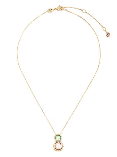 Swarovski Chroma Necklace In Gold