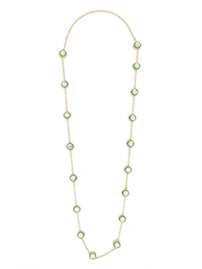 Swarovski Chroma Necklace In Gold