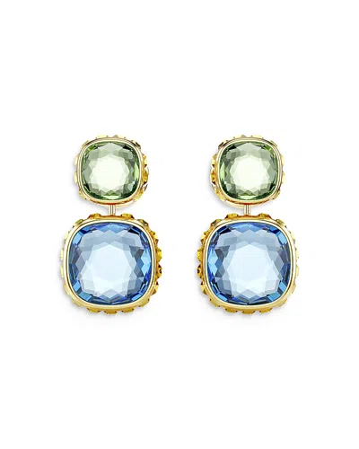 SWAROVSKI CHROMA REVERSIBLE DOUBLE CRYSTAL DROP EARRINGS