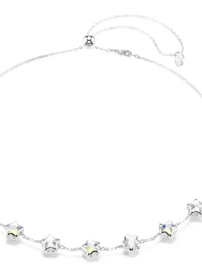 Swarovski Chroma Star-motif Crystal-embellished Necklace In Green