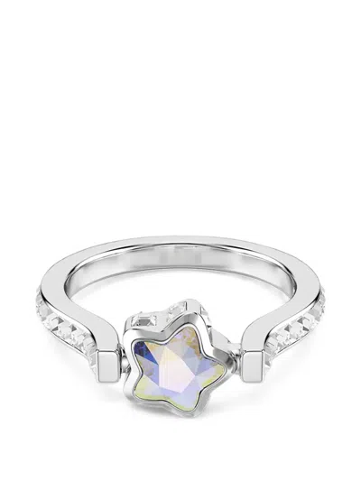 Swarovski Chroma Star-motif Ring In Silver