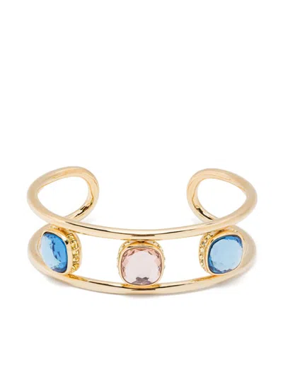 Swarovski Chroma Twist Bracelet In Gold