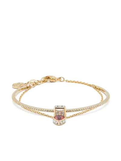 Swarovski Chroma Zirconium-embelllished Bangle In Gold
