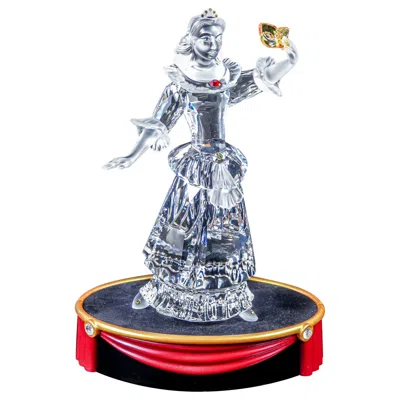 Pre-owned Swarovski Colombina Crystal Sculpture, Masquerade. Austria, 2000 In Gray