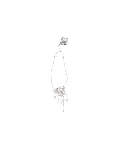Swarovski Confetti Bridal Necklace In Silver Metal