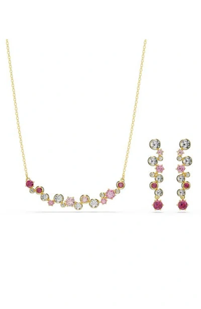 SWAROVSKI SWAROVSKI CONSTELLA CRYSTAL & ZIRCONIA FRONTAL NECKLACE