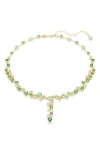 Swarovski Constella Mixed Cuts Y Necklace In Gold