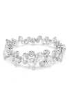 Swarovski Swaroski Constella Rhodium Plated Bracelet In Silver