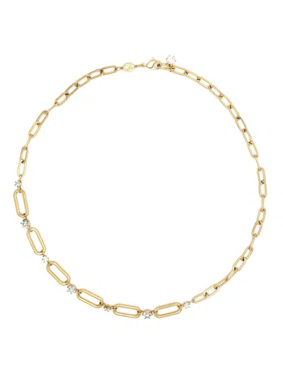 Swarovski Constella Crystal-embellishment Necklace In Gold