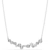 Swarovski Constella Crystal Frontal Necklace In Silver