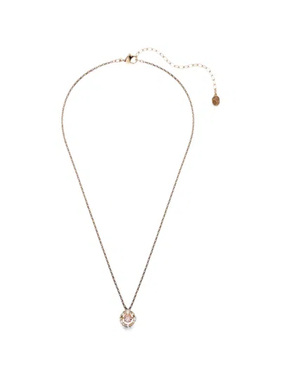 Swarovski Constella Crystal-embellished Circular Necklace In Gold