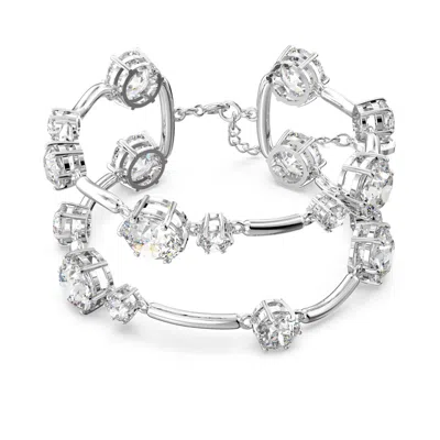Swarovski Constella Double Bangle In White