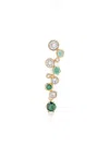 Swarovski Constella Mixed Cuts Drop Earrings In Gold