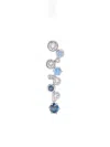 Swarovski Constella Rhodium Plated Crystal Drop Earrings In Metallic