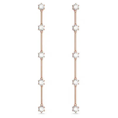 Swarovski Constella Drop Earrings In White