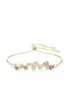 Swarovski Constella Gold-tone Plated Mixed Cuts Bracelet In Gold