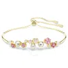 Swarovski Constella Gold-tone Plated Mixed Cuts Bracelet In Gold