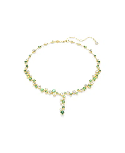 SWAROVSKI CONSTELLA GOLD-TONE PLATED Y NECKLACE