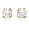 Swarovski Ladies Constella Round Cut Crystal Stud Earrings In White