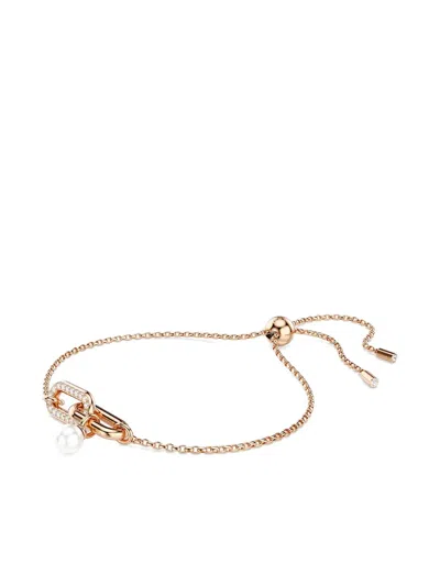 Swarovski Constella Pearl-embellished Chain Bracelet In Gold