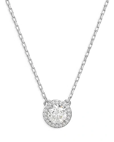 Swarovski Una Pendant Necklace, 14.9 In Silver