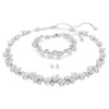 Swarovski Constella Rhodium Plated Crystal Set In White