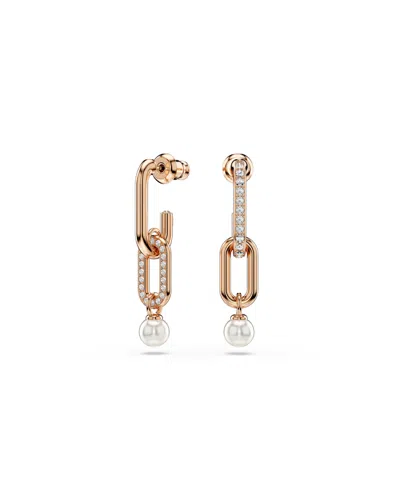 Swarovski Constella Rhodium Plated Drop Earrings