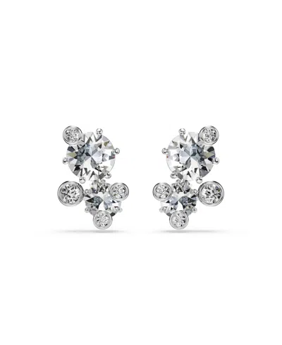 Swarovski Constella Rhodium Plated Stud Earrings