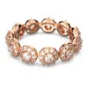 Swarovski Una Angelic Rose Gold-tone Plated Ring In White