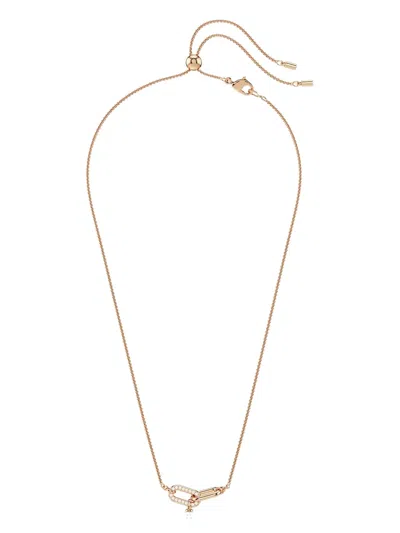 Swarovski Constella Rose-gold Pearl-drop Necklace