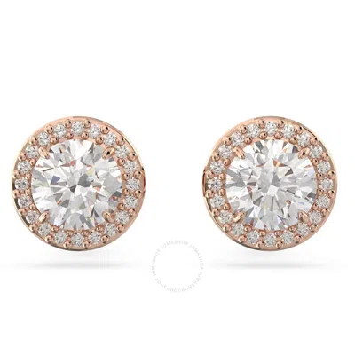 SWAROVSKI SWAROVSKI CONSTELLA ROSE GOLD-TONE PLATED ROUND CUT STUD EARRINGS