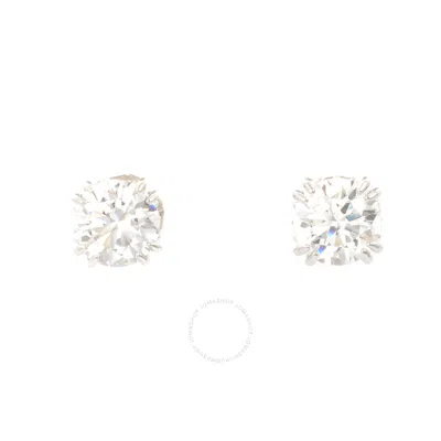 Swarovski Constella Round Cut Stud Earrings In White