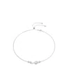 Swarovski Constella Round Cuts White Rhodium Plated Necklace In White