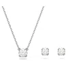 Swarovski Women's Constella 2-piece Rhodium-plated & Crystal Earring & Necklace Set In White