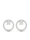 Swarovski Womens Silver Constella Rhodium-plated And Zirconia Stud Earrings In Silver