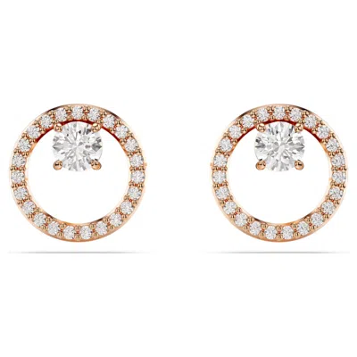 Swarovski Constella Stud Earrings In Gold