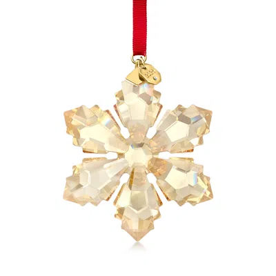 Swarovski Crystal 2026 Annual Festive Snowflake Ornament In Gold