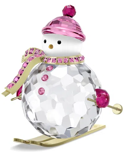 Swarovski Crystal And Gold-tone Snowman Figurine In No Color
