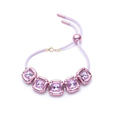 Swarovski Crystal Bracelet In Pink